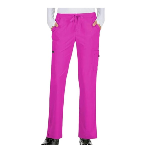 koi Pants - ❤️koi Basics Holly Women's 8-Pocket STRETCH Cargo Scrub Pants Style 731 XS Pink.